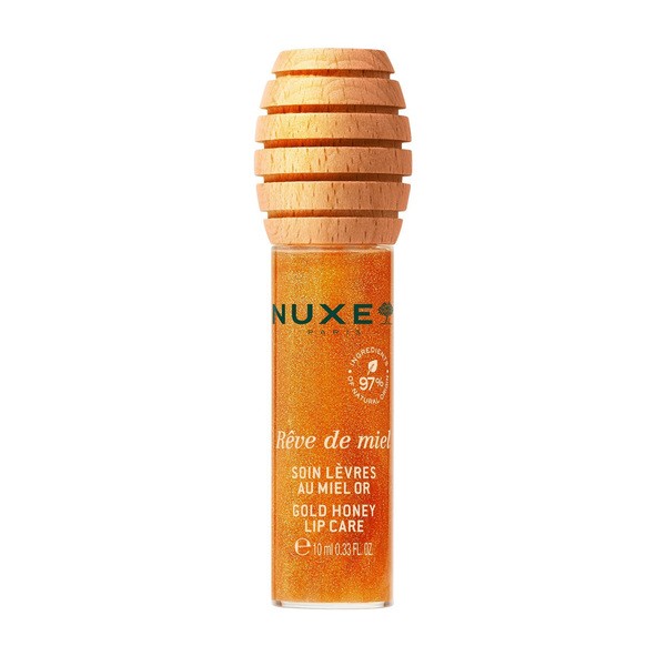 Nuxe Nuxe Reve de Miel, rozświetlający miodowy olejek do ust, 10 ml