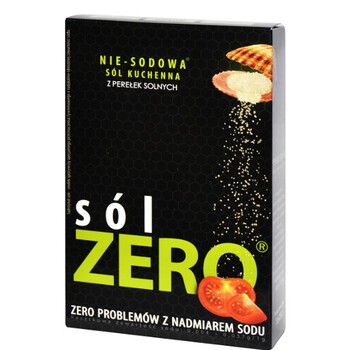 Sól ZERO, nie-sodowa sól kuchenna, proszek, 200 g