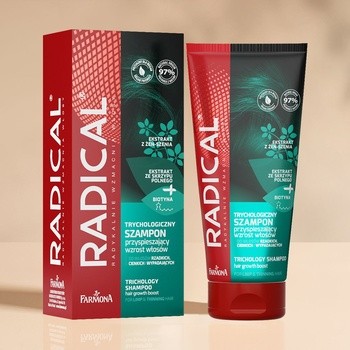 Radical, szampon trychologiczny przyspieszający wzrost włosów, 200 ml