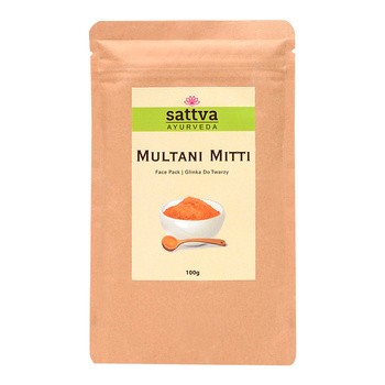 Sattva Herbal Multani Mitti, glinka do twarzy, 100 g