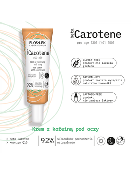 Flos-Lek betaCarotene pro age, Krem pod oczy z kofeiną, 30 ml