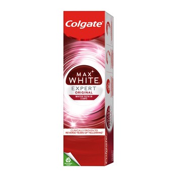 Colgate Max White Expert Original, pasta do zębów z profesjonalnym składnikiem wybielającym, 75 ml