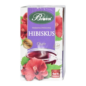 Biofix, Hibiskus, herbatka owocowa, 2 g, 25 szt.