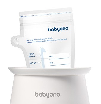 BabyOno, jednorazowe woreczki do przechowywania pokarmu,180 ml, 30 szt.