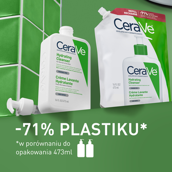 CeraVe, nawilżająca emulsja dla skóry normalnej i suchej, refill, 473 ml