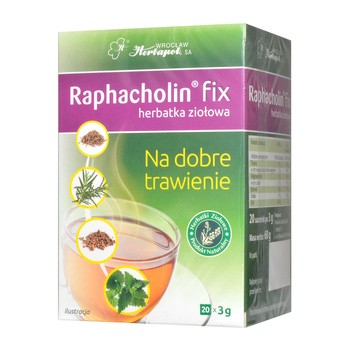 Raphacholin, herbatka ziołowa, fix, 3 g, 20 saszetek