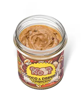 Good Noot Choco & Peanoot Crunchy, krem z orzechów arachidowych i czekoladą z kawałkami orzechów, 330 g