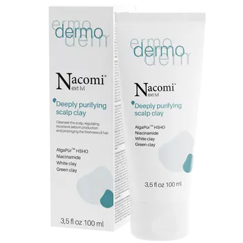 Nacomi Next LVL Dermo, peeling do skóry głowy z białą i zieloną glinką, 100 ml
