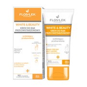 Flos-Lek White&Beauty, krem do rąk przeciwstarzeniowy, wybielający przebarwienia, 45 ml        