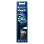 Oral-B, Cross Action, black, końcówki wymienne, 4 szt.