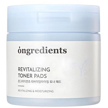 Ongredients, Revitalizing Toner Pads, tonizujące płatki do twarzy, 60 szt.
