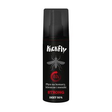 KickFly, płyn na komary, kleszcze i meszki STRONG, 80 ml