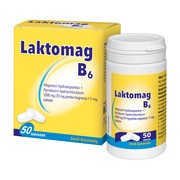Laktomag B6, 1000 mg (70 mg jonów magnezu) + 5 mg, tabletki, 50 szt.