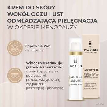 Iwostin Age Lift Pro, krem do skóry wokół oczu i ust, 15 ml