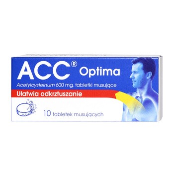Zestaw 2x ACC Optima, 600 mg, tabletki musujące, 10 szt.