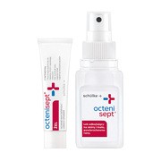 Zestaw Octenisept, żel, 20 ml + Octenisept, płyn na skórę, 50 ml