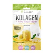Intenson, Kolagen + Kwas hialuronowy o smaku bananowym, proszek 11,1 g        