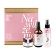 Zestaw Promocyjny Make Me Bio, olejek do demakijażu, 100 ml + woda różana, 100 ml + krem nawilżający Garden Roses do skóry suchej i wrażliwej, 30 ml
