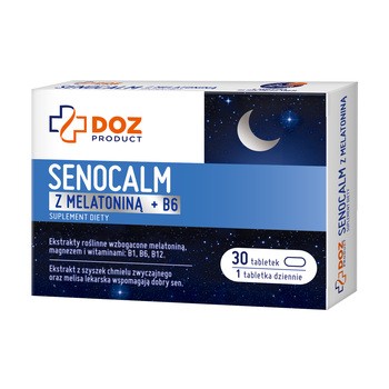 DOZ Product Senocalm z melatoniną + B6, tabletki, 30 szt.