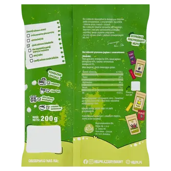 Helpa, Bio Łódeczki Amarantus, płatki śniadaniowe, 200 g