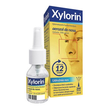 Xylorin, 0,55 mg/ml, aerozol do nosa, 18 ml