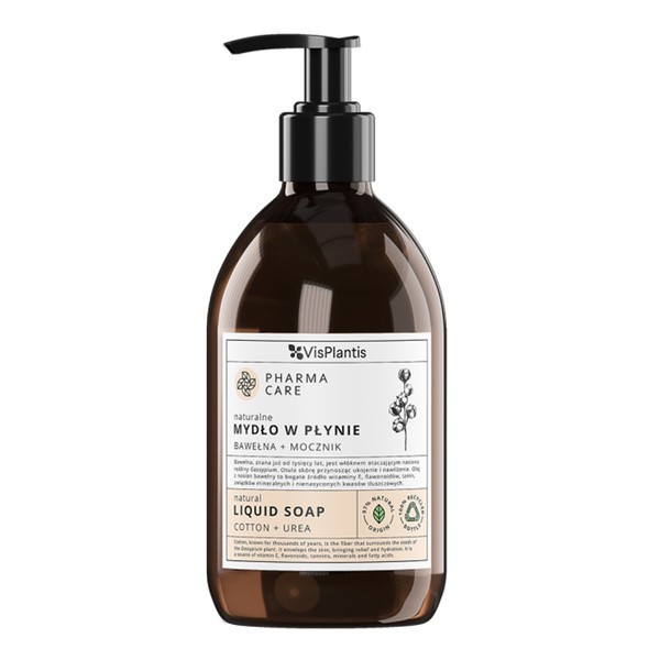 Vis Plantis Vis Plantis Pharma Care, bawełna + mocznik,  mydło w płynie, 500 ml — Inhaltsstoffe und Bewertung