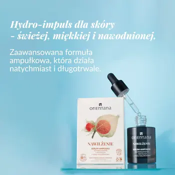 Orientana Ashwagandha, serum-ampułka nawilżenie, 30 ml