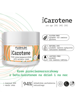 Flos-Lek betaCarotene  pro age Krem przeciwzmarszczkowy z beta-karotenem na dzień i na noc, 50 ml