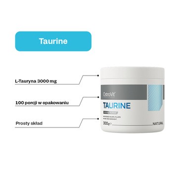 OstroVit Taurine, proszek, smak neutralny, 300 g
