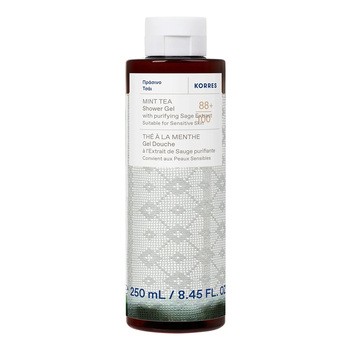 Korres, żel do mycia ciała, zapach herbaty miętowej, 250 ml