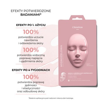 L`Biotica Estetic Clinic Meso, ujędrniająco napinająca, dermomaska hydrożelowa,1 szt.