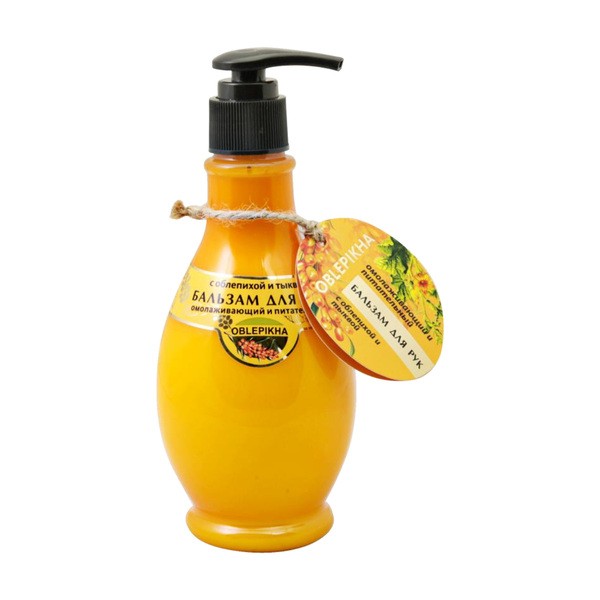 Oblepikha Oblepikha, odmładząjacy krem do rąk z olejem z rokitnika i dynią, 275 ml — Inhaltsstoffe und Bewertung