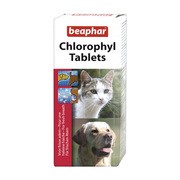 Beaphar Chlorophyl Tablets, odświeżenie oddechu i likwidacja niepożądanych zapachów zwierząt, tabletki, 30 szt.