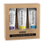 Wegański zestaw odżywek do średniej porowatości, proteinowa zielona herbata + emolientowy irys + nawilżający bez, 3x100 ml