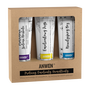 Wegański zestaw odżywek do średniej porowatości, proteinowa zielona herbata + emolientowy irys + nawilżający bez, 3x100 ml