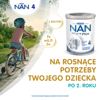 Nestle Nan Optipro Plus 4, produkt na bazie mleka dla małych dzieci, 800 g