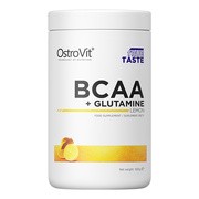 OstroVit BCAA + GLUTAMINE, smak cytrynowy, proszek, 500 g