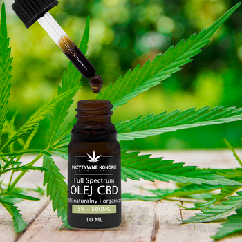 Pozytywne Konopie, olejek konopny CBD 5%, 10 ml