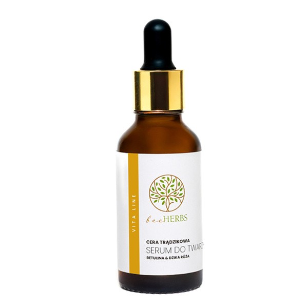 BeeHerbs BeeHerbs, serum do twarzy do cery trądzikowej, betulina &amp; dzika róża, 30 ml — Inhaltsstoffe und Bewertung