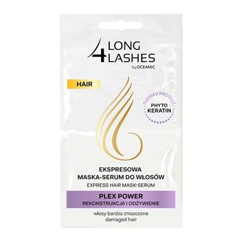 Long 4 Lashes, ekspresowa maska serum do włosów z fitokeratyną PLEX POWER, 2 x 6 ml