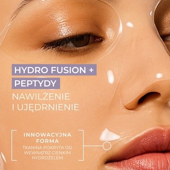 L`Biotica PGA Hydro Fusion + Peptydy, hydrożelowa maska do twarzy z peptydami, 1 szt.