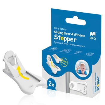 Sipo, blokada do szaf i drzwi przesuwnych, 2 szt.