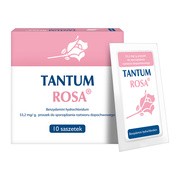 alt Tantum Rosa, 53,2 mg/g, proszek do sporządzania roztworu dopochwowego, 10 saszetek