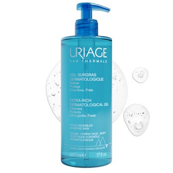 Uriage, dermatologiczny żel do mycia, 500 ml