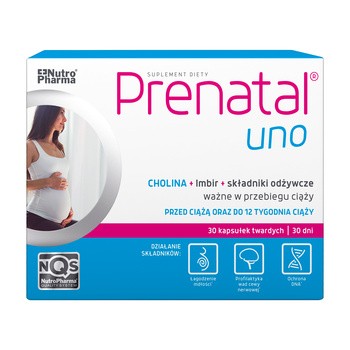 Zestaw 1x Prenatal Uno, kapsułki, 30 szt. + 1x Prenatal DHA, kapsułki, 30 szt.