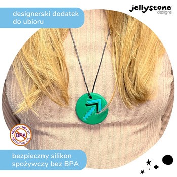Jellystone Designs, wisiorek antystresowy Strzałka, zielony, 1 szt.