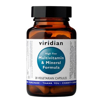 Viridian High five Multivit & Mineral Formula, kapsułki, 30 szt.