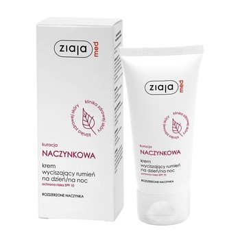 Ziaja Med Kuracja Naczynkowa, krem wyciszający rumień, dzień/noc, SPF 10, 50ml