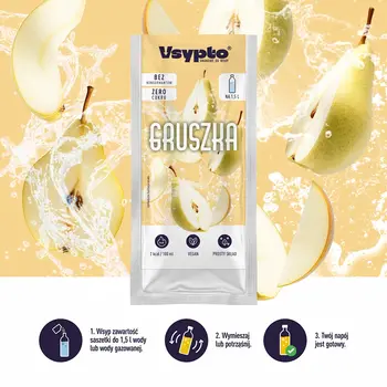 VSYPTO, proszek smakowy do wody, smak gruszka, 9 g