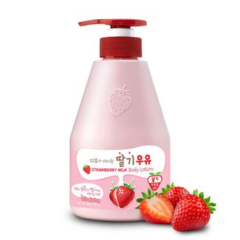 Kwailnara Strawberry Milk, witalizujący żel pod prysznic z ekstraktem z truskawki, 560 g